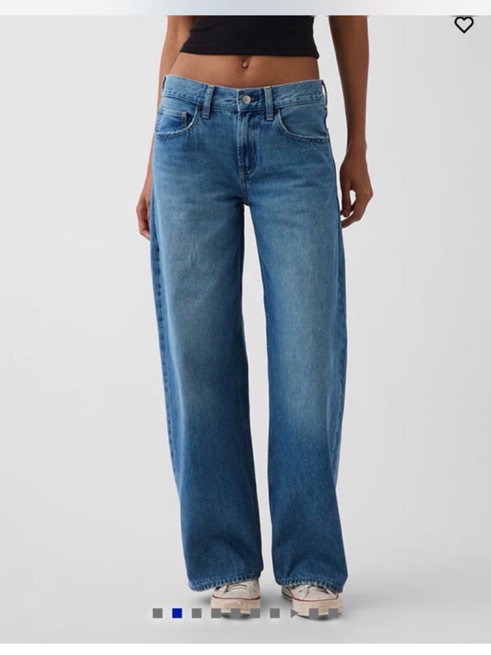 Gap The Hailey Low Rise Loose Jeans in Light Wash Size 26 NWT - Picture 1 of 4